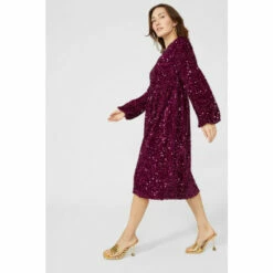 Mantaray Velvet Tiered Sequin Dress For Female -Cheap Mantaray Store unnamed file 364