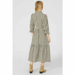 Mantaray Check Tier Belted Midi Dress For Female -Cheap Mantaray Store unnamed file 3652