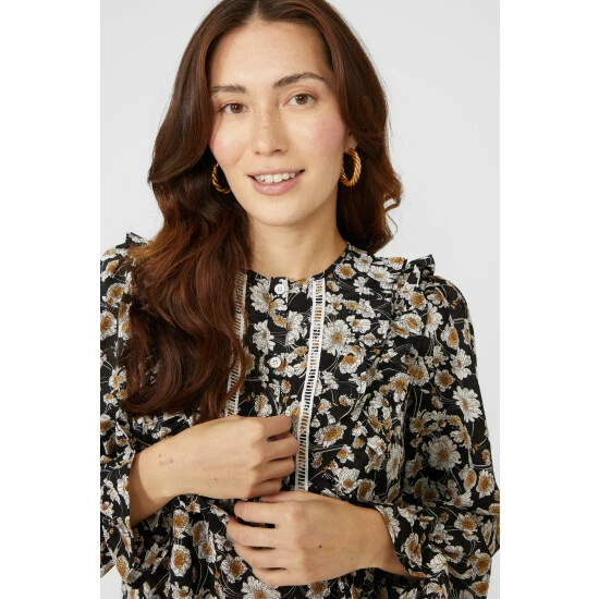 Mantaray Floral Printed Tunic Dress For Female 3 Mantaray Floral Printed Tunic Dress For Female - Image 3
