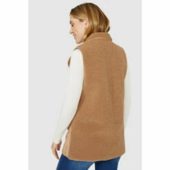 Mantaray Suedette Patch Pocket Gilet With Borg Trims For Female -Cheap Mantaray Store unnamed file 3672