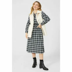 Mantaray Suedette Patch Pocket Gilet With Borg Trims For Female -Cheap Mantaray Store unnamed file 3675