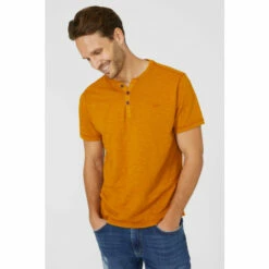 Mantaray Slub Y Neck T-shirt For Male -Cheap Mantaray Store unnamed file 3705