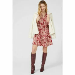 Mantaray Paisley Print Notch Neck Tunic Dress For Female -Cheap Mantaray Store unnamed file 3729