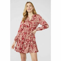 Mantaray Paisley Print Notch Neck Tunic Dress For Female -Cheap Mantaray Store unnamed file 3730