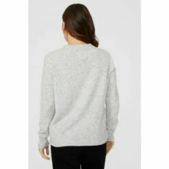 Mantaray Pointelle Stitch Nep Crew Neck Jumper For Female -Cheap Mantaray Store unnamed file 3735