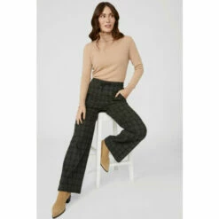 Mantaray Jersey Checked Wide Leg Trouser For Female -Cheap Mantaray Store unnamed file 3781