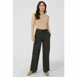 Mantaray Jersey Checked Wide Leg Trouser For Female -Cheap Mantaray Store unnamed file 3782