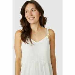 Mantaray Strappy Tiered Crinkle Midi Dress For Female -Cheap Mantaray Store unnamed file 3792