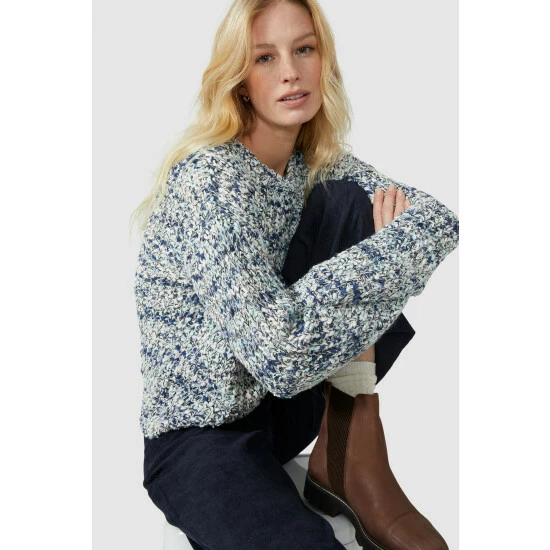 Mantaray Tape Yarn Scoop Neck Jumper For Female 5 Mantaray Tape Yarn Scoop Neck Jumper For Female - Image 5