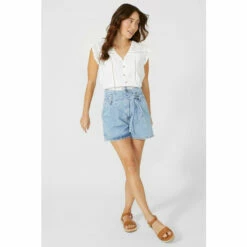 Mantaray Double Loop Denim Short For Female