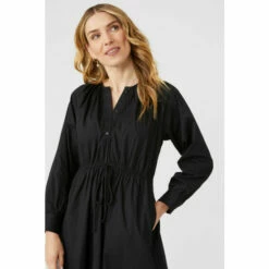 Mantaray Cotton Poplin Tie Waist Shirt Dress For Female -Cheap Mantaray Store unnamed file 3829