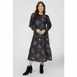 Mantaray Large Floral Printed Tiered Midi Dress For Female 11 Mantaray Large Floral Printed Tiered Midi Dress For Female -Cheap Mantaray Store unnamed file 3839