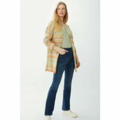 Mantaray Edge To Edge Multi Stripe Cardigan For Female -Cheap Mantaray Store unnamed file 3852