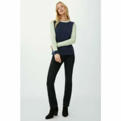 Mantaray Colour Block Striped Back Jumper For Female