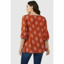 Mantaray Circle Floral Mix & Match Lace Trim Tunic For Female 9 Mantaray Circle Floral Mix & Match Lace Trim Tunic For Female -Cheap Mantaray Store unnamed file 3873