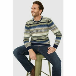 Mantaray Fairisle Crew Neck Jumper For Male -Cheap Mantaray Store unnamed file 3889