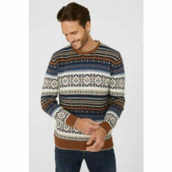 Mantaray Fairisle Crew Neck Jumper For Male -Cheap Mantaray Store unnamed file 3891