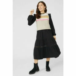 Mantaray Lace Insert Jersey Midi Dress For Female -Cheap Mantaray Store unnamed file 3919