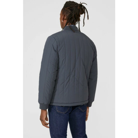 Mantaray Quilted Borg Lined Baseball Jacket For Male 4 Mantaray Quilted Borg Lined Baseball Jacket For Male - Image 4