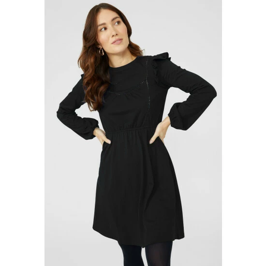 Mantaray Lace Jersey Insert Mini Dress For Female 2 Mantaray Lace Jersey Insert Mini Dress For Female - Image 2