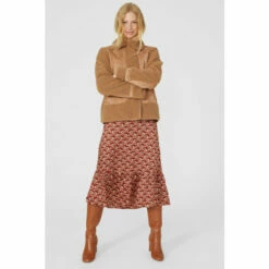 Mantaray Suedette Borg Lined Jacket With Borg Sleeves For Female -Cheap Mantaray Store unnamed file 3932