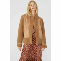 Mantaray Suedette Borg Lined Jacket With Borg Sleeves For Female -Cheap Mantaray Store unnamed file 3933