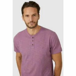 Mantaray Slub Grandad Collar T-shirt For Male -Cheap Mantaray Store unnamed file 3946