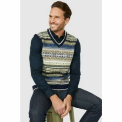 Mantaray Fairisle Tank Jumper For Male -Cheap Mantaray Store unnamed file 3984