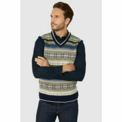 Mantaray Fairisle Tank Jumper For Male -Cheap Mantaray Store unnamed file 3985