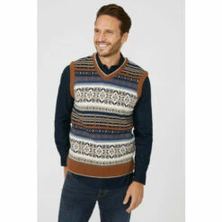 Mantaray Fairisle Tank Jumper For Male -Cheap Mantaray Store unnamed file 3986