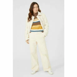 Mantaray Multi Stripe Textured Cowl Neck Cotton Jumper For Female -Cheap Mantaray Store unnamed file 3992