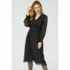 Mantaray Clipped Georgette Shired Waist Midi Dress For Female