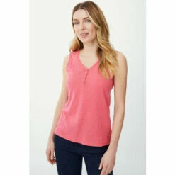 Mantaray Button Henley Slub Vest For Female -Cheap Mantaray Store unnamed file 4040