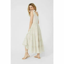 Mantaray Tie Strap Tiered Midi Dress For Female -Cheap Mantaray Store unnamed file 4052