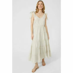 Mantaray Tie Strap Tiered Midi Dress For Female -Cheap Mantaray Store unnamed file 4054