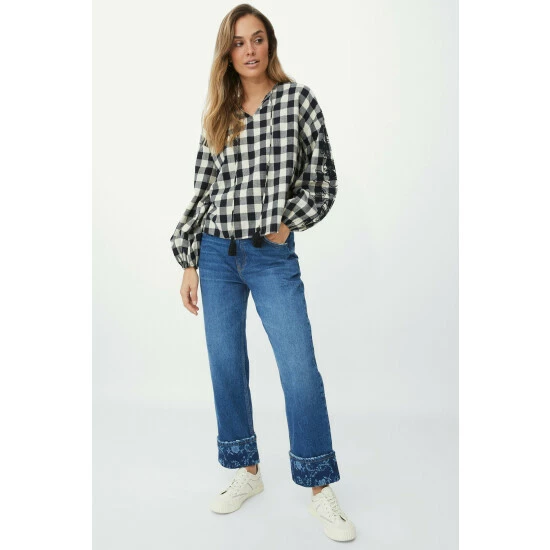 Mantaray Floral Print Turn Up Jean For Female 7 Mantaray Floral Print Turn Up Jean For Female - Image 7