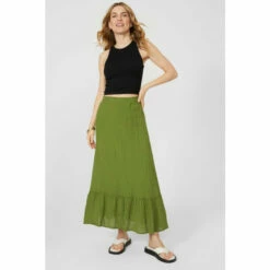 Mantaray Tiered Midi Skirt For Female
