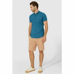 Mantaray Slub Textured Short Sleeve Shirt For Male -Cheap Mantaray Store unnamed file 4086