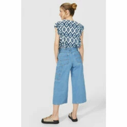 Mantaray Denim Wide Leg Culotte For Female -Cheap Mantaray Store unnamed file 4099