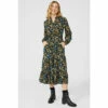 Mantaray Floral Print Tiered Detail Midi Dress For Female