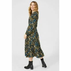 Mantaray Floral Print Tiered Detail Midi Dress For Female -Cheap Mantaray Store unnamed file 4111