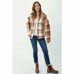 Mantaray Check Wool Mix Overshirt For Female -Cheap Mantaray Store unnamed file 4127