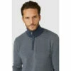 Maine Birdseye Half Zip Jumper For Male