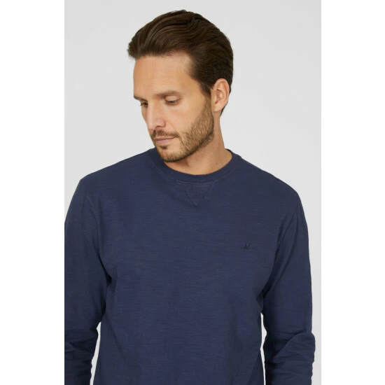 Mantaray Ls Slub Crew Neck T-shirt With Dorito For Male 3 Mantaray Ls Slub Crew Neck T-shirt With Dorito For Male - Image 3