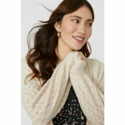 Mantaray Pointelle Stitch Nep Longline Cardigan For Female -Cheap Mantaray Store unnamed file 4201