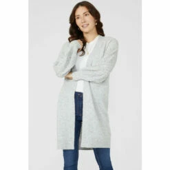 Mantaray Pointelle Stitch Nep Longline Cardigan For Female -Cheap Mantaray Store unnamed file 4205