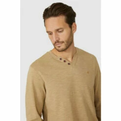 Mantaray Ls Slub Notch Neck T-shirt For Male -Cheap Mantaray Store unnamed file 422