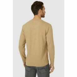 Mantaray Ls Slub Notch Neck T-shirt For Male -Cheap Mantaray Store unnamed file 423