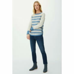 Mantaray Striped Curved Button Hem Cotton Jumper For Female 21 Mantaray Striped Curved Button Hem Cotton Jumper For Female -Cheap Mantaray Store unnamed file 4273
