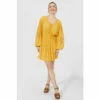 Mantaray Longsleeve Lace Trim Dress For Female